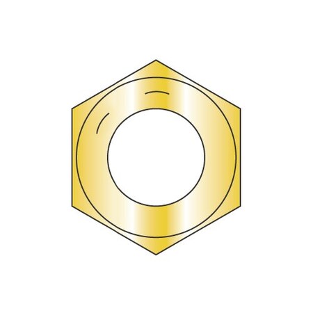 Newport Fasteners Hex Nut, 9/16"-12, Steel, Grade 8, Zinc Yellow, 31/64 in Ht, 600 PK NB306060B-600